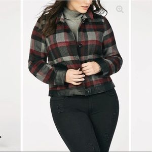 JustFab multi plaid jacket