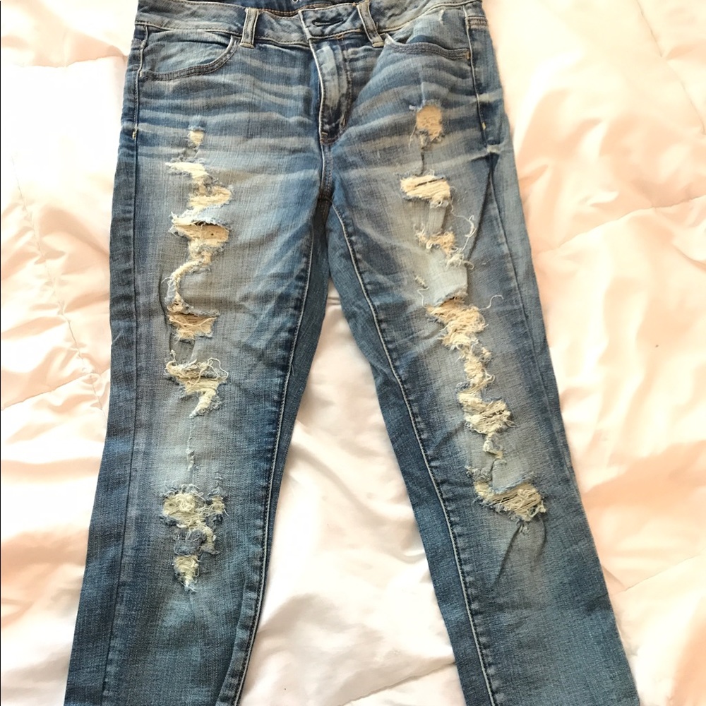 American Eagle Destroyed Jegging size 10 short