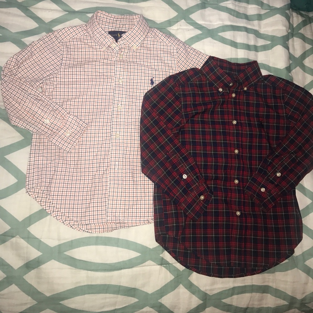 Lot of 2 - Polo by RL button down shirts - Sz. 4T
