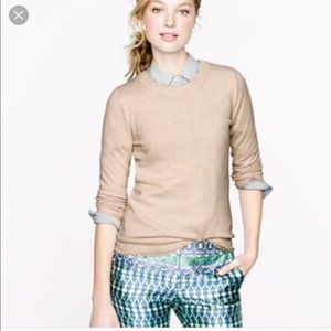 J.Crew Tippi 3/4 sleeve sweater in beige S J.Crew Tippi 3/4 sleeve sweater in beige S