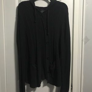 Hooded button down sweater Hooded button down sweater