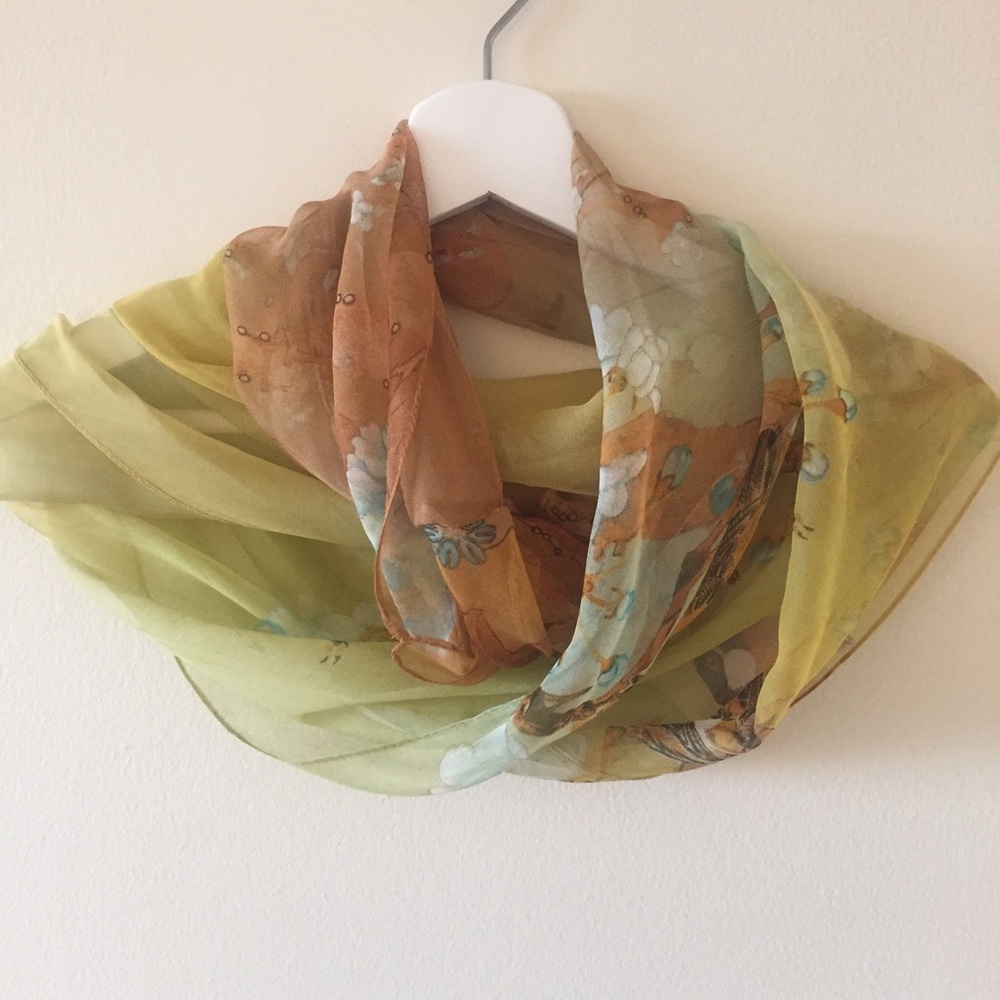 Yellow Thin Scarf