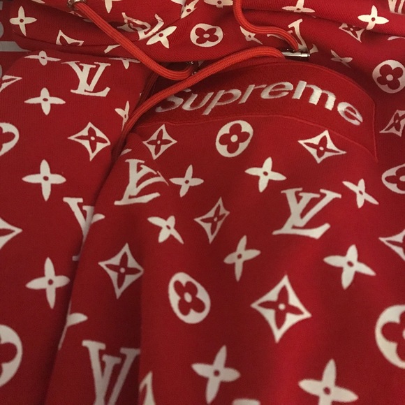Louis Vuitton x Supreme Full Monogram Hoodie