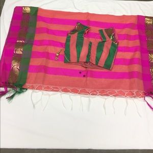 New saree with blouse New saree with blouse