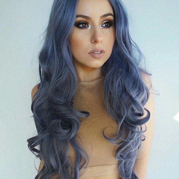 New powderroomd synthetic front lace wig main image 6