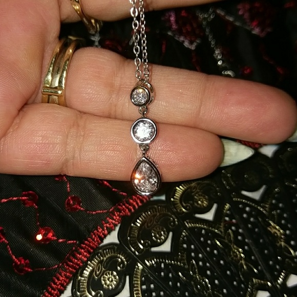 Silver Three Necklace and Earrings - Picture 2 of 6