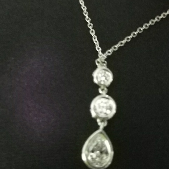 Silver Three Necklace and Earrings - Picture 5 of 6