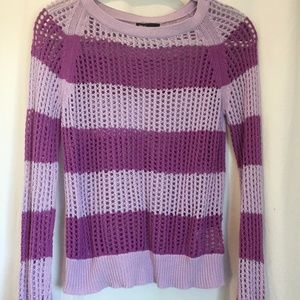 Purple Knit Long Sleeve Sweater Purple Knit Long Sleeve Sweater