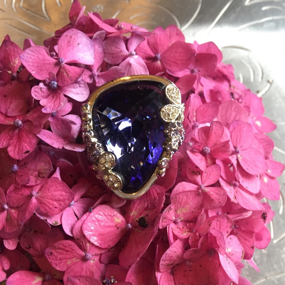 Purple Oversized Cocktail Ring