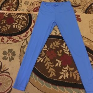 Blue yoga tight