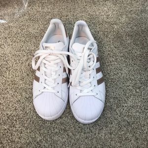 Copper superstar women’s Adidas Sneakers