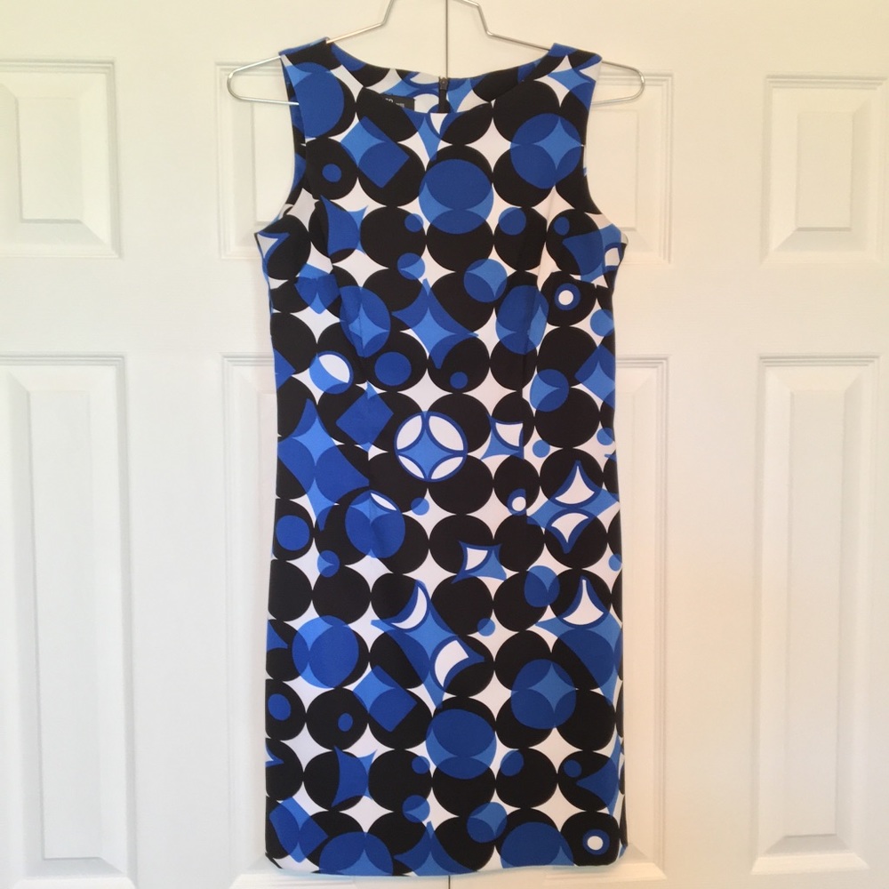 AB Studio Geometric Cicle print dress