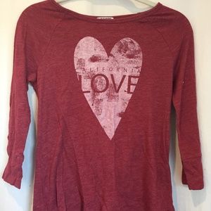 California Love 3/4 Length Long Sleeve