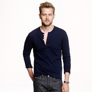 J. Crew Slim Flagstone Henley in Navy