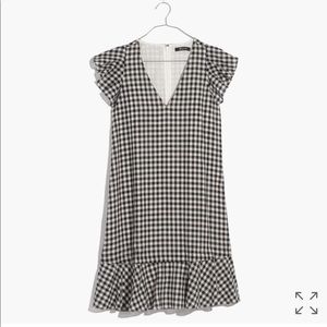 Madewell Gingham Ruffle Dress