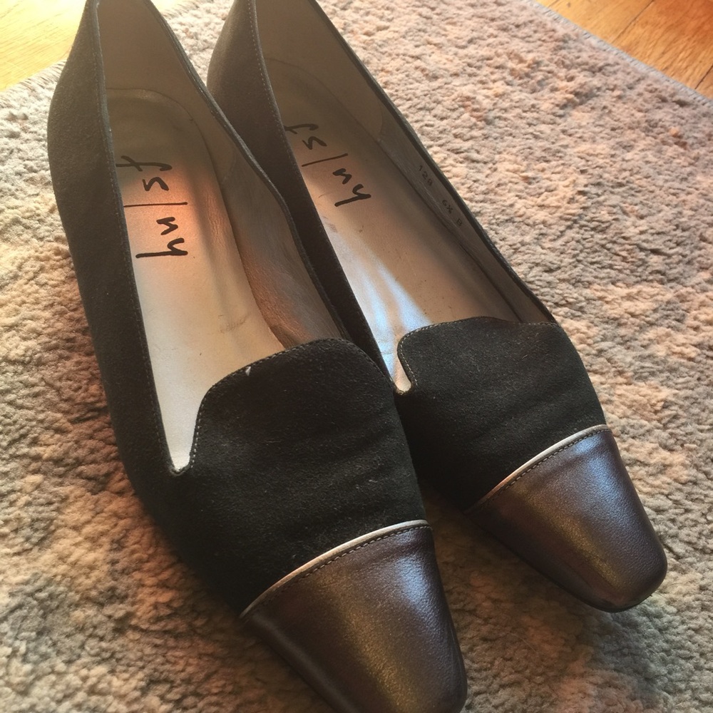 FS/NY Green Silver Cap Toe Heels Flats Shoes - Picture 8 of 8