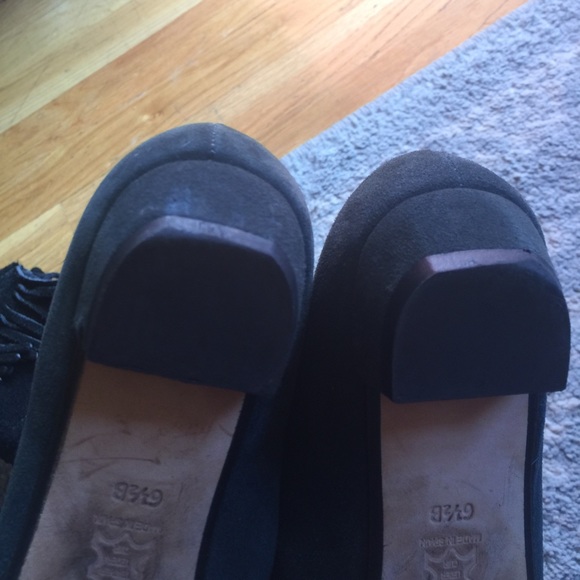 FS/NY Green Silver Cap Toe Heels Flats Shoes - Picture 4 of 8