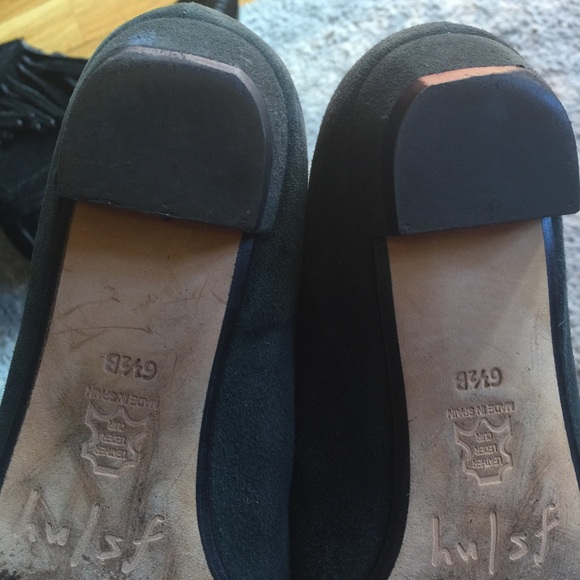 FS/NY Green Silver Cap Toe Heels Flats Shoes - Picture 6 of 8