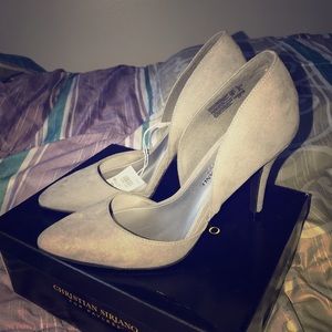 Grey Suede Heels