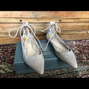 Vince Camuto VP-Jerremi Lace Up Flats size 9