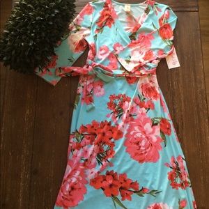 Floral Wrap Dress