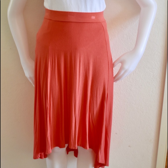 STEM Modal Hi-Lo Skirts: Gray, Black, Blue Coral L - Picture 2 of 8