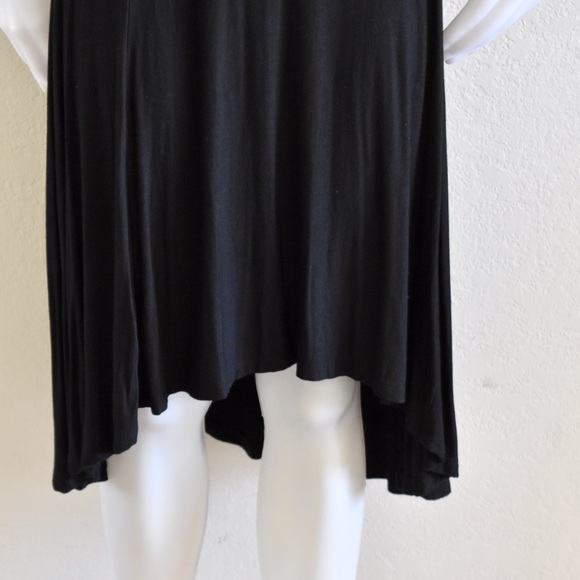 STEM Modal Hi-Lo Skirts: Gray, Black, Blue Coral L - Picture 7 of 8