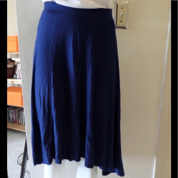 STEM Modal Hi-Lo Skirts: Gray, Black, Blue Coral L - Picture 5 of 8