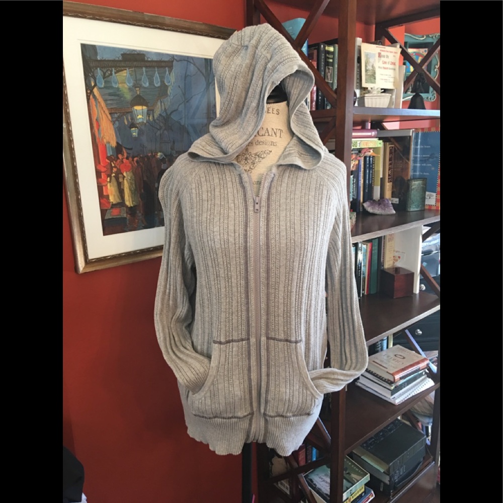 Lane Bryant Dove Gray "Hoodie" Sweater