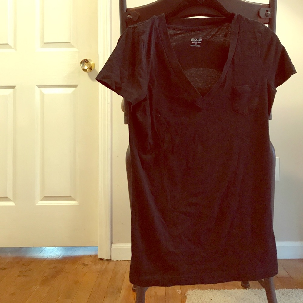 Black V-Neck Shirt