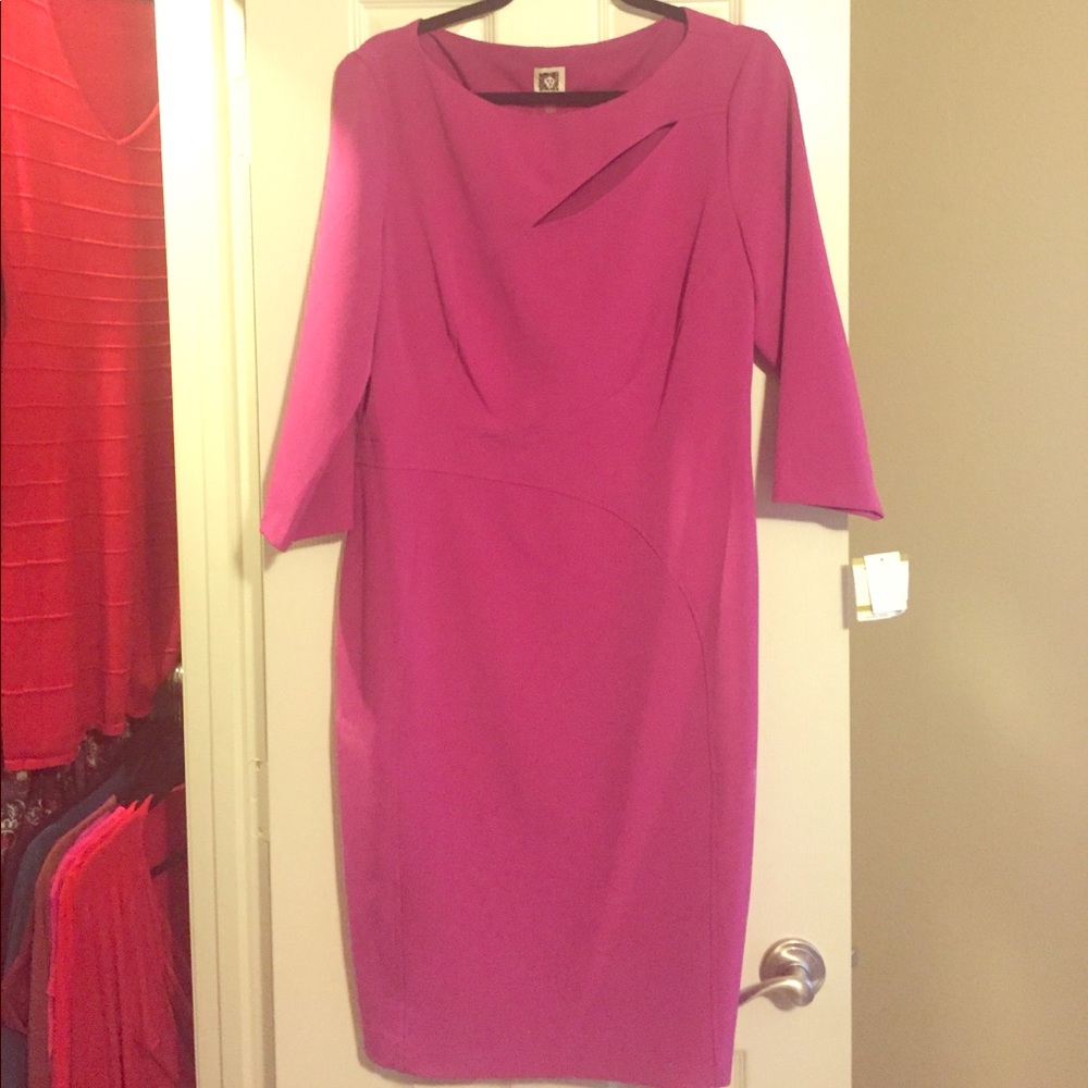 Fuchsia Anne Klein Dress