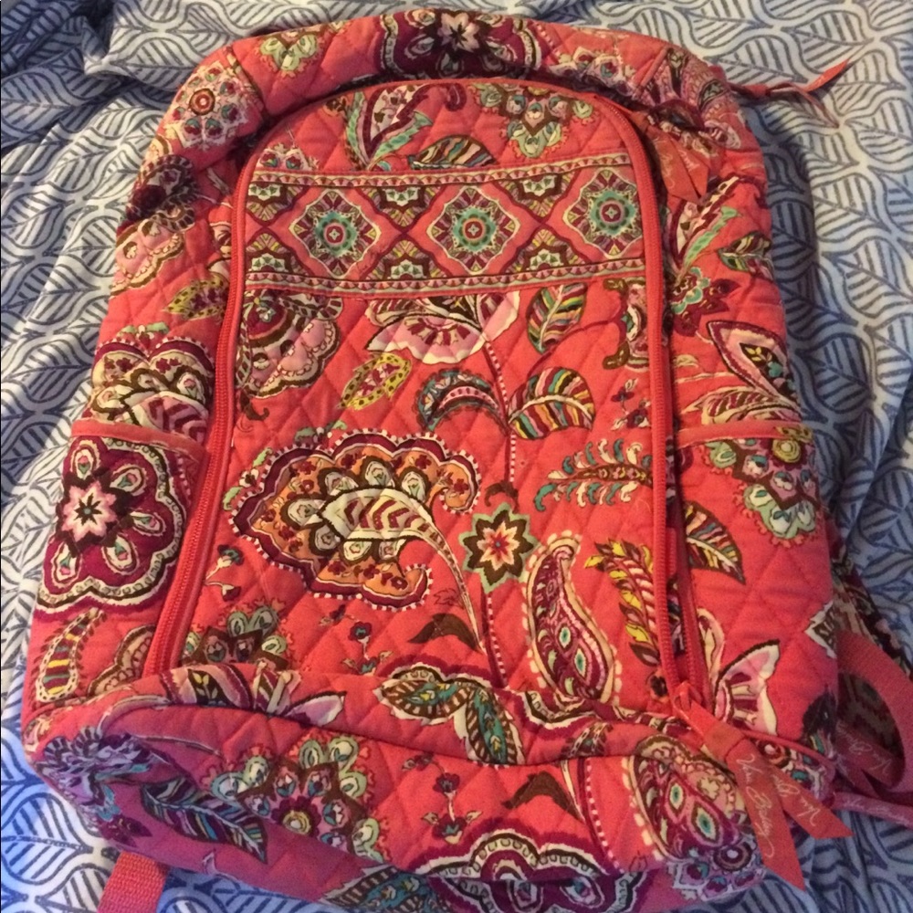 Vera Bradley Call Me Coral Laptop Backpack