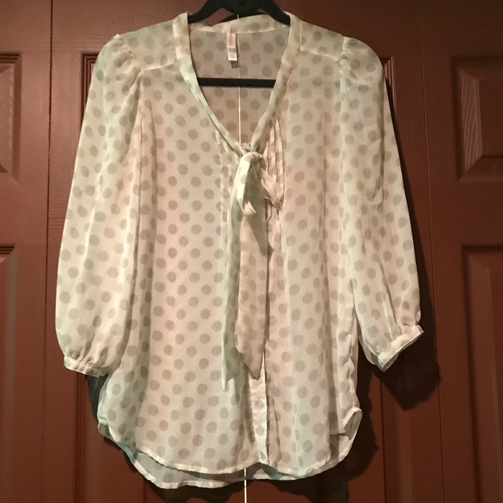 Polka dot blouse