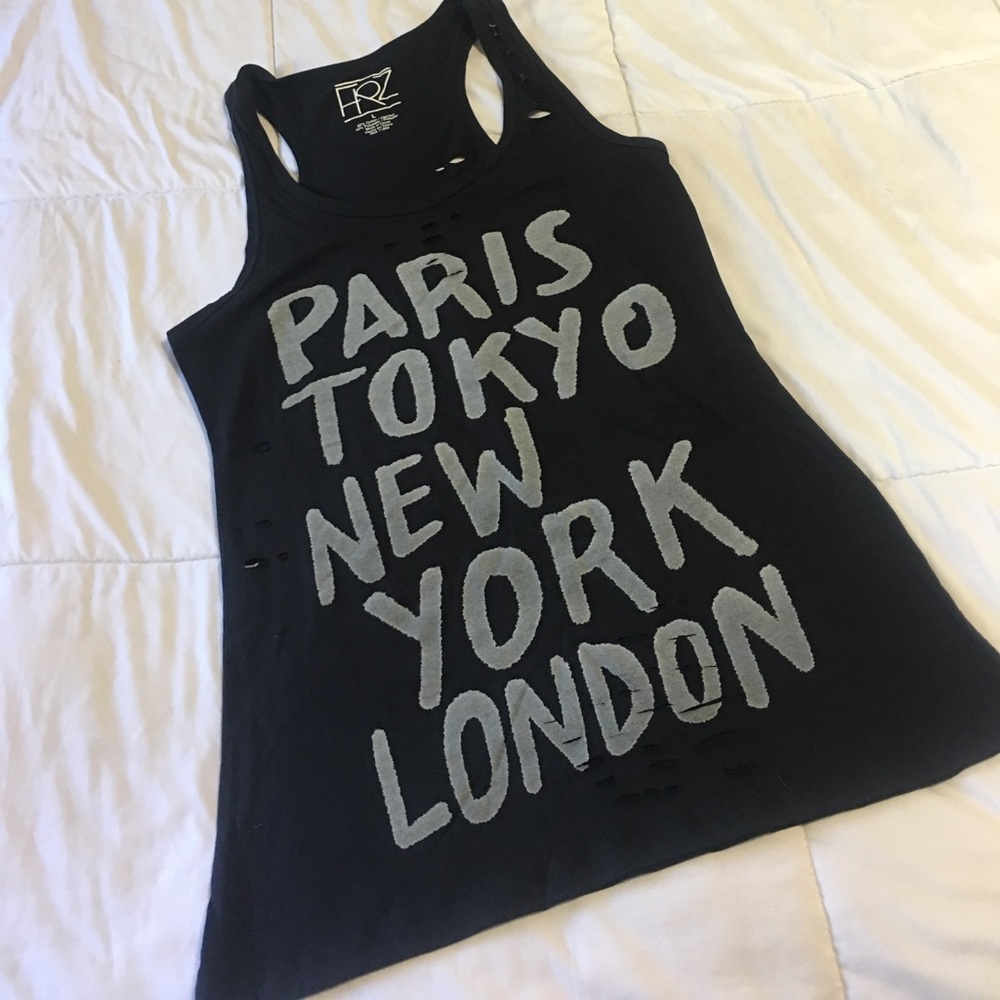 Tank top with cutouts