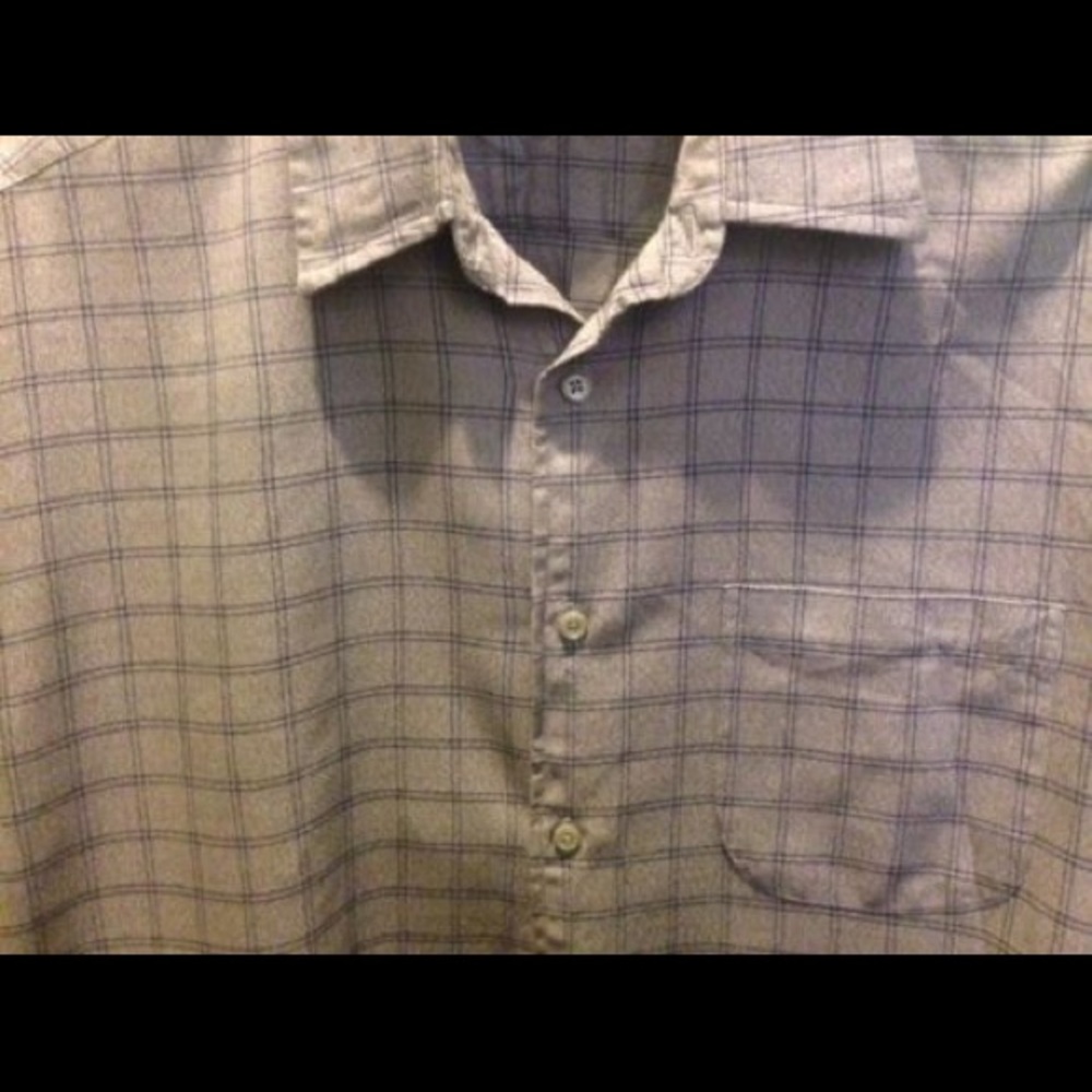 Joseph&Lyman Large Gray Shirt w Front Pock