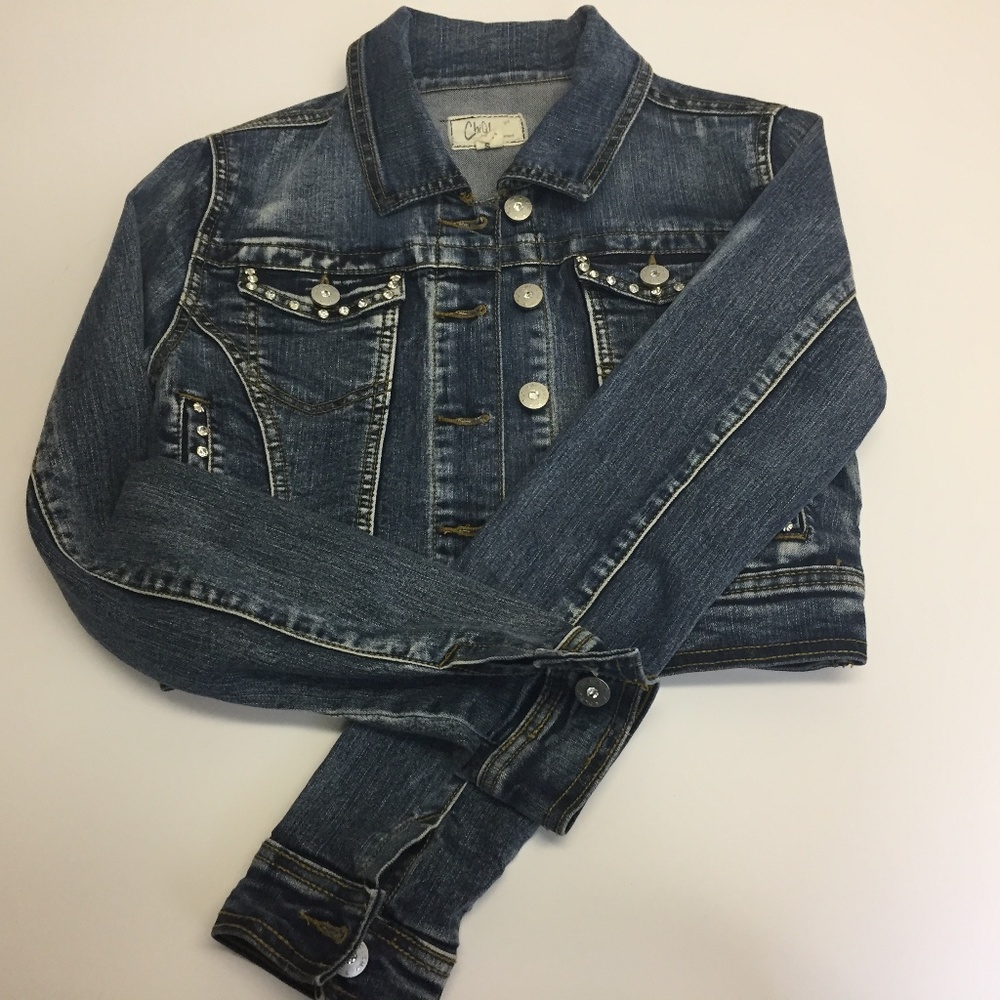Cropped Jean Jacket  - Size Small