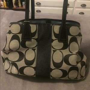 Black & grey Coach purse!