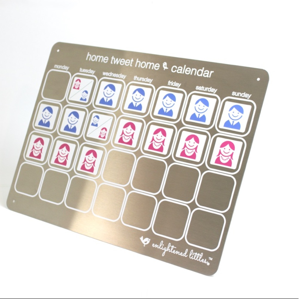 Magnetic Co-Parenting Calendar for Kids!