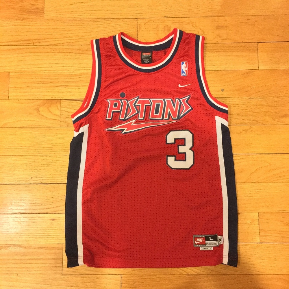 Vintage NIke Detroit Pistons Ben Wallace Jersey