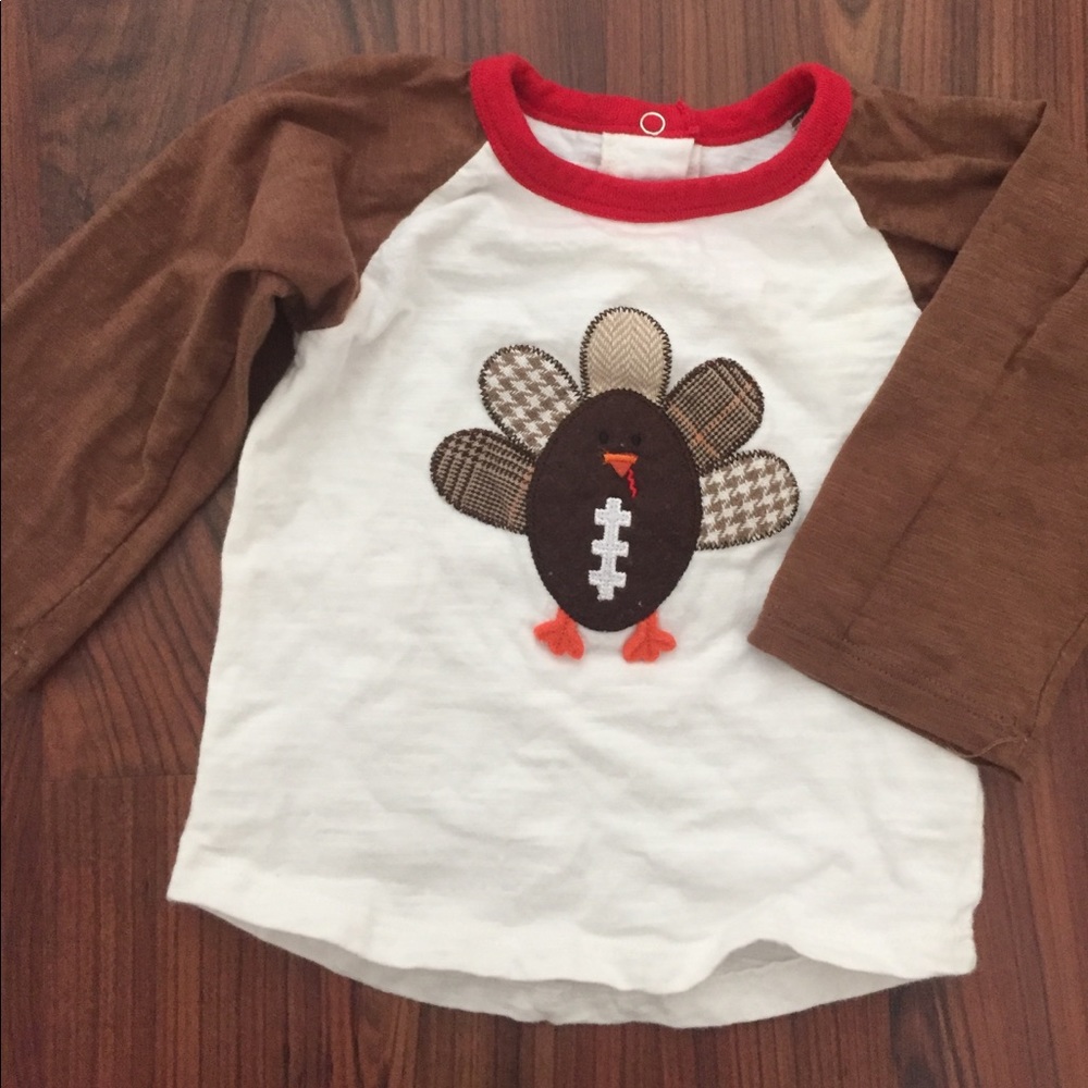 Mud Pie Turkey Football Shirt