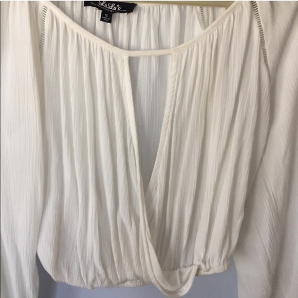 Lulus White bohemian blouse - Picture 2 of 2