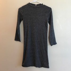 NWT Dark Grey Long Sleeve Sweater Dress