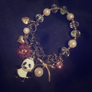 Betsey Johnson Charm Bracelet 🐼
