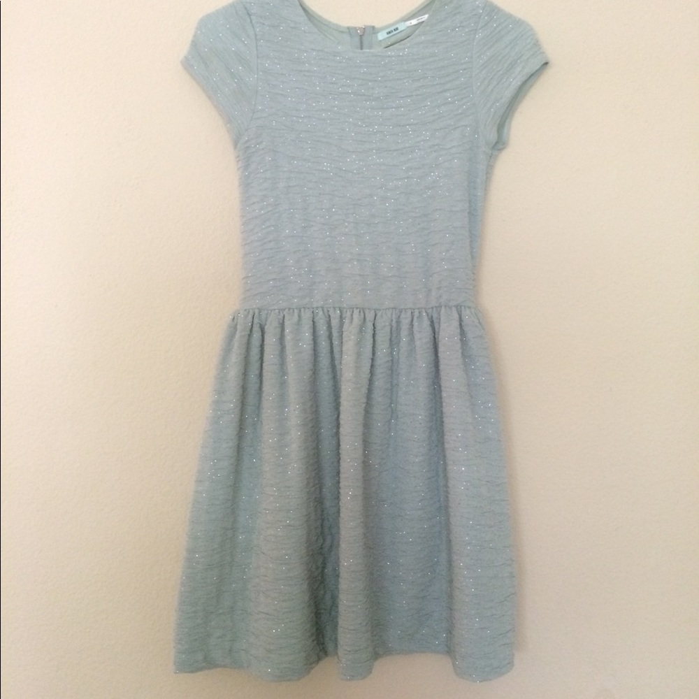 👗 mint sparkly skater dress