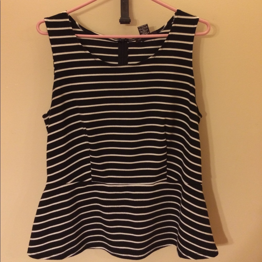 Linda Matthews striped top
