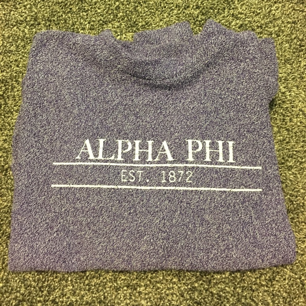 Woolly threads sweat shirt alpha phi