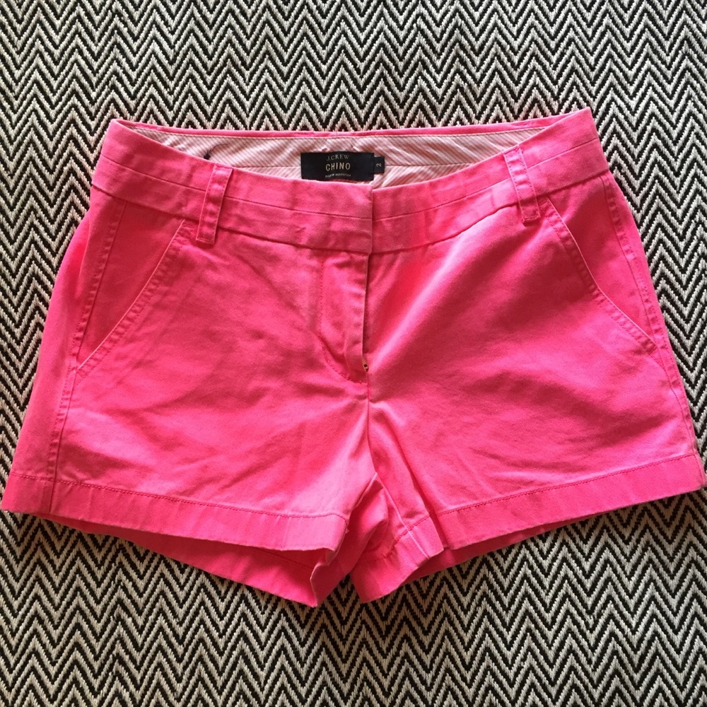 PINK CHINO SHORTS | J. Crew | 2