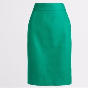 J. Crew "The Pencil Skirt" in Dublin Green J. Crew "The Pencil Skirt" in Dublin Green