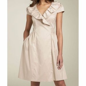 NWT Suzi Chen Khaki Ruffle Belted Wrap Dress NWT Suzi Chen Khaki Ruffle Belted Wrap Dress