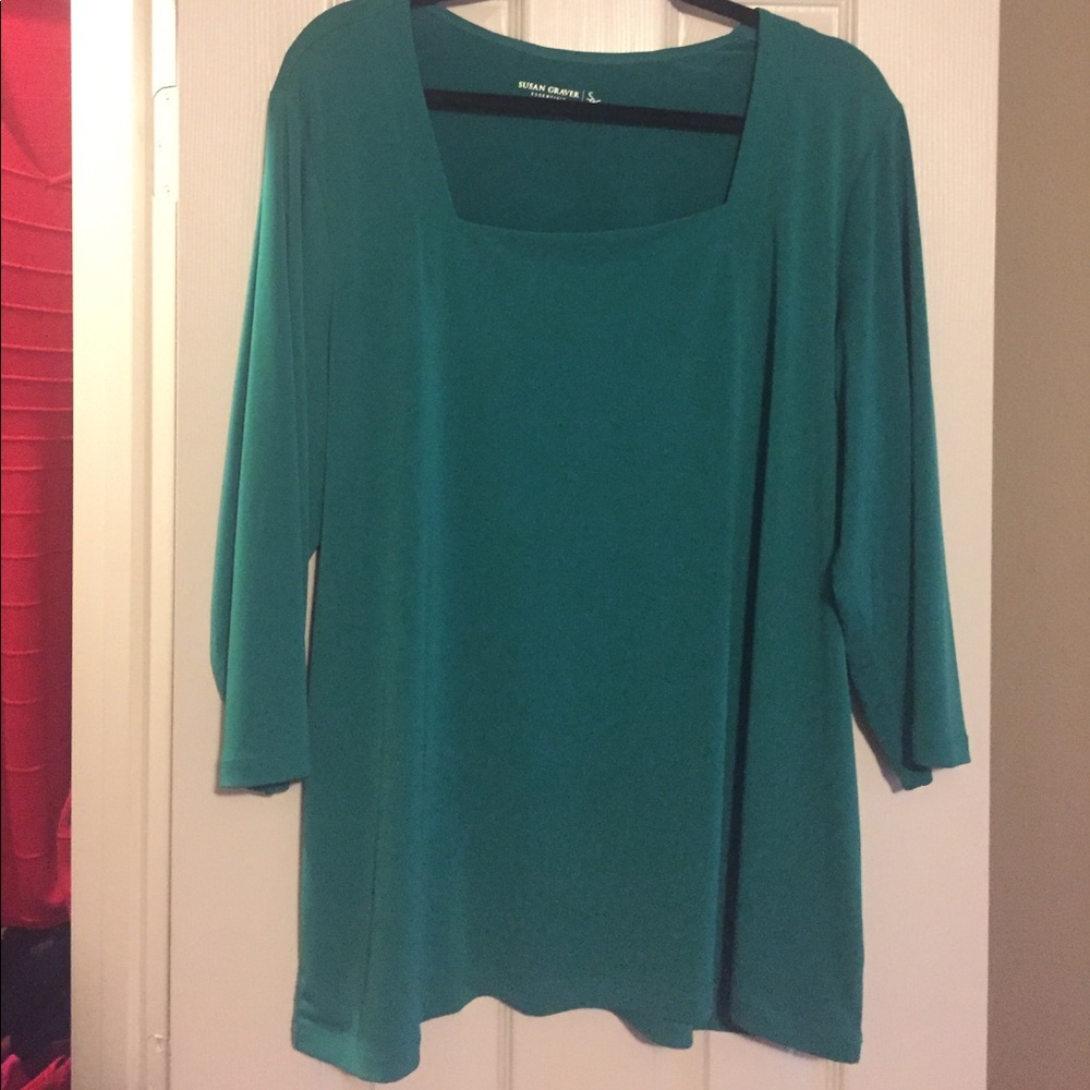 Green Susan Graver Top